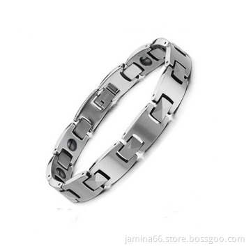 Deluxe handmade fashion couple germanium tungsten bio bracelet
